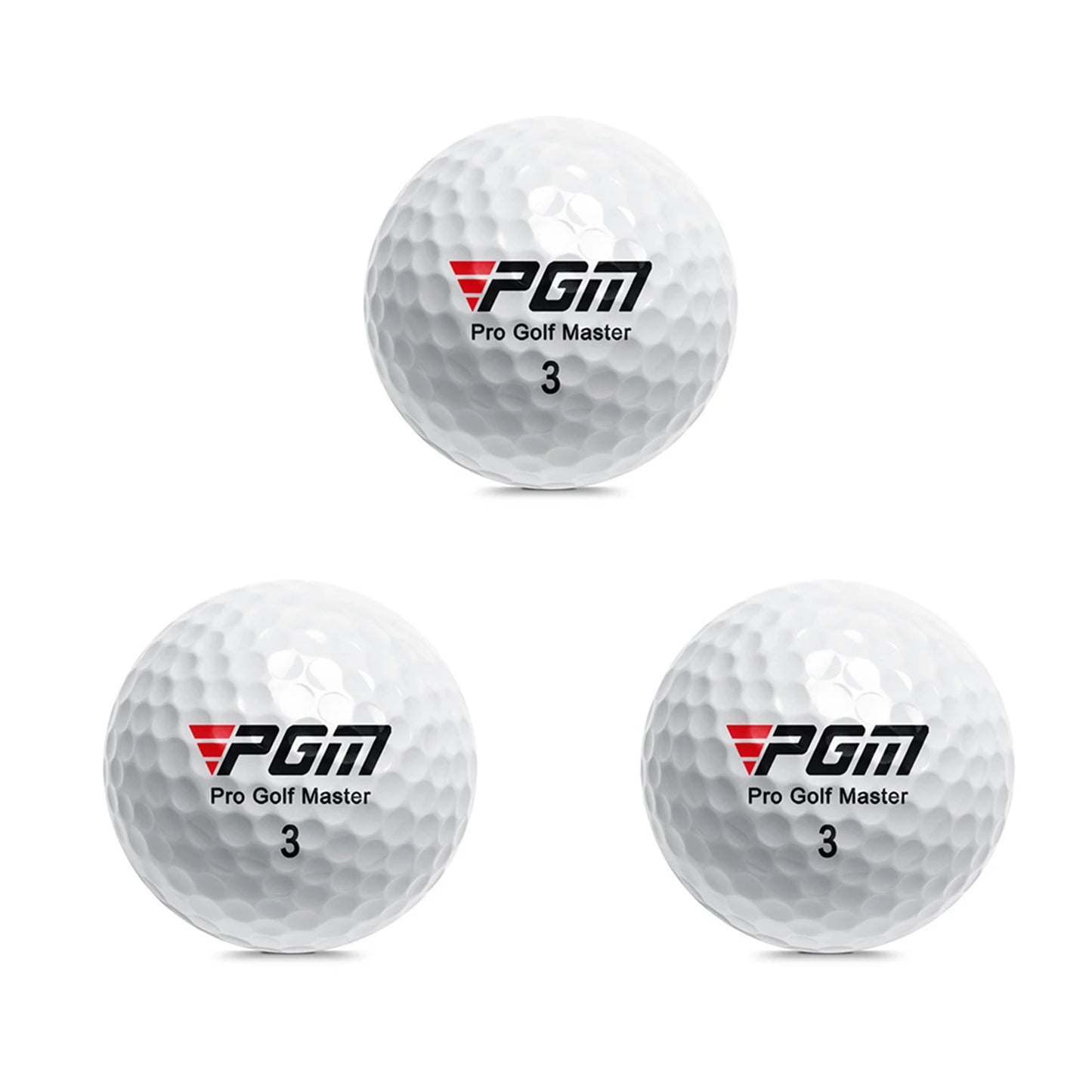 Three-Layer Golfs Ball for Competition Wear Resistant Durable Golfs Ball High Elastic Rubber Cores Golfs Equipment for Man Women
