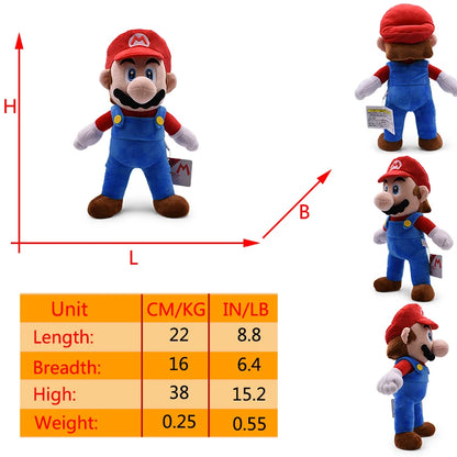 Mario Luigi Plush Toys Waluigi Wario Mario Bros Cosplay Elephant Cat Bear Peluche Stuffed Dolls Halloween Birthday Gifts