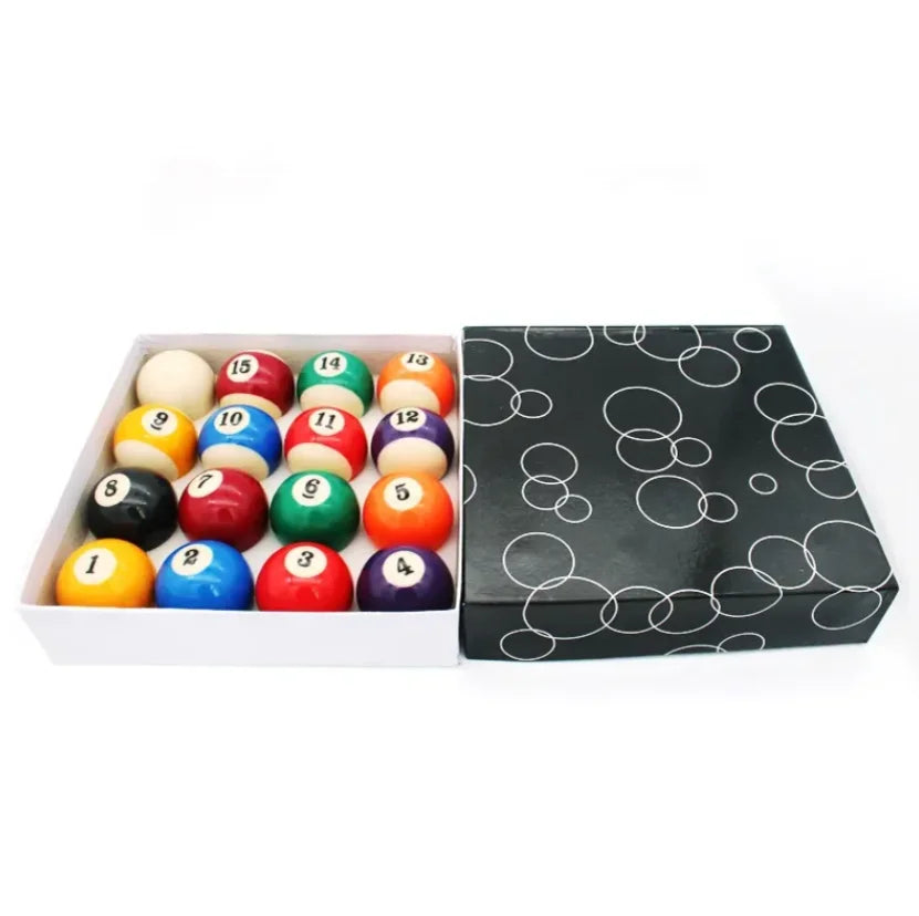 Superior Quality Resin Material 57.2MM Billiard Pool Ball 16pcs/Set Black Box