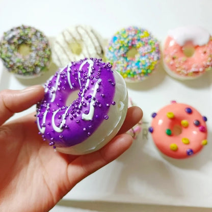 Donut Stress Relief Toy Party Favor Realistic Dessert Artificial Doughnuts Shop Decorations Birthday Party Kids Adults
