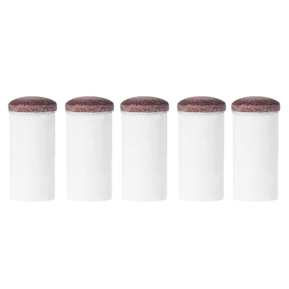 5pcs Slip-On Pool Cue Tips Plastic Snooker Cue Ferrule Billiard Accessories 11mm/13mm