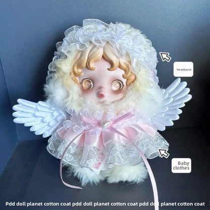 15CM Shirley Mei Head Dog Cloth Skirt Lace Skirt With Baby Clothes Plush Doll Accessories "Clothes Only"