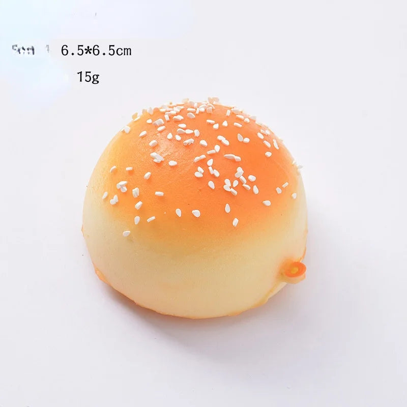 Creative Simulation Bread Toast Donuts  Squeeze Stress Relief Toys Spoof Artificial Bread Simulation Food Desktop Decoration