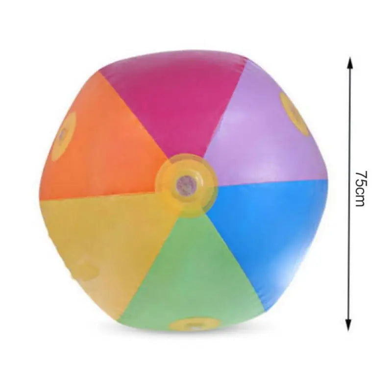 75CM Inflatable Water Spray Ball for Children's Outdoor Summer Fun and Novelty Outdoor Spray Head Splashing Lawn Garden Toy