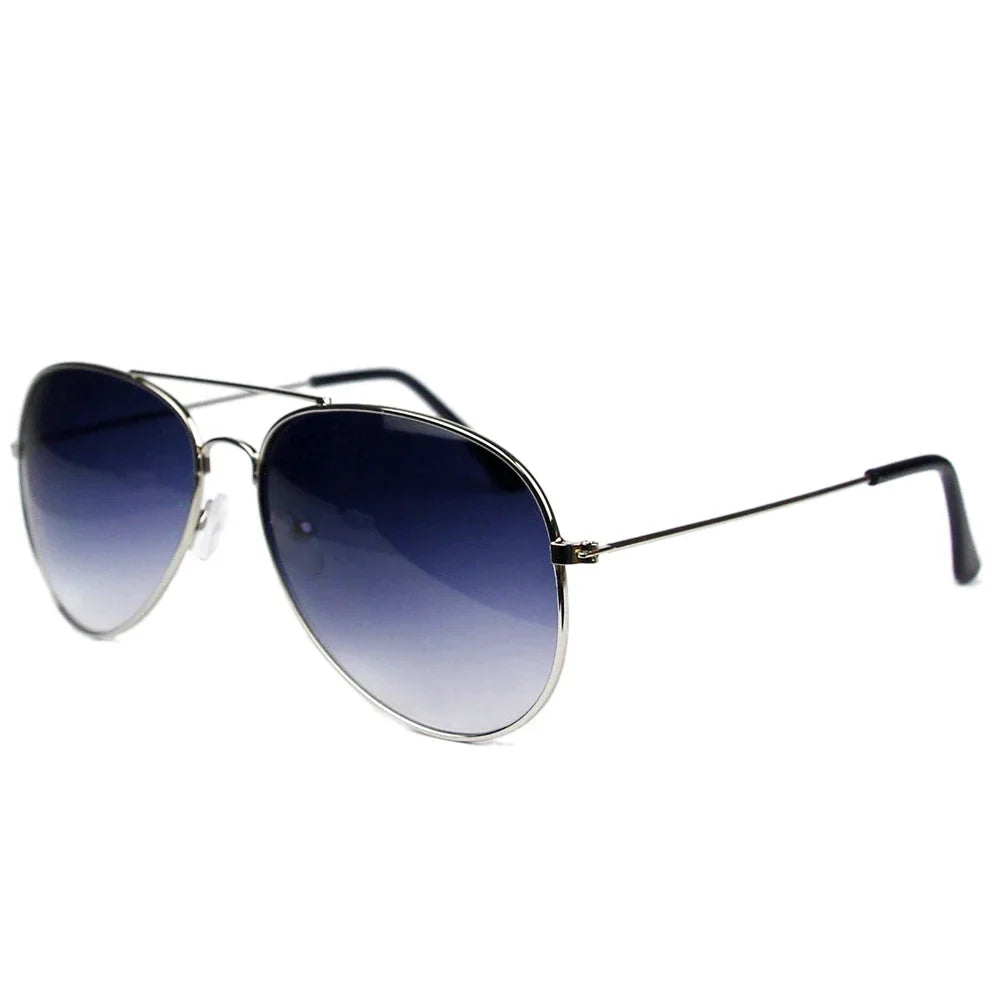 FOENIXSONG Fashion Pilot Sunglasses for Women Men  Classic Eyewear Gradient Mirrored Blue Silver Gray Sun Glasses Sunglass