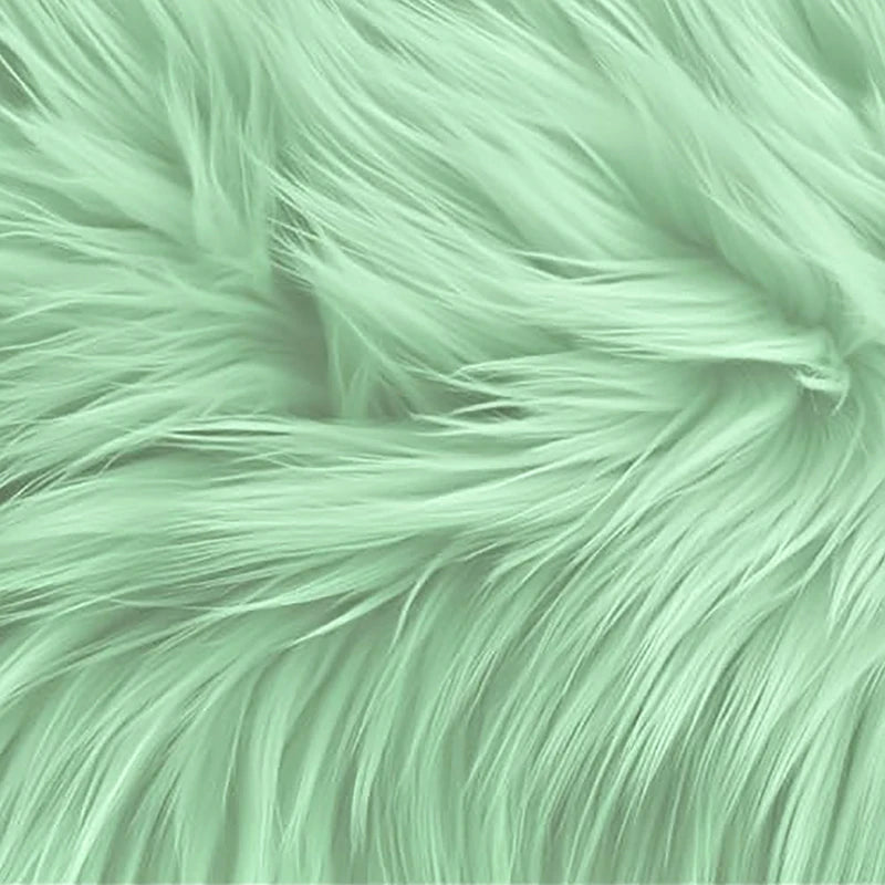 25*25Cm Faux Fur Fabric Square Artificial Fur Long Pile Plush Fabric for DIY Chair Cushion Crafts Dolls Beard Hair Decoration