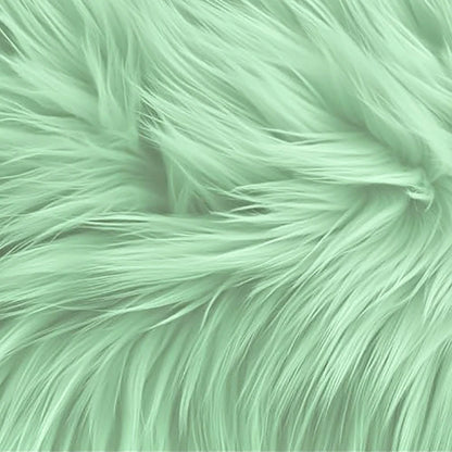 25*25Cm Faux Fur Fabric Square Artificial Fur Long Pile Plush Fabric for DIY Chair Cushion Crafts Dolls Beard Hair Decoration