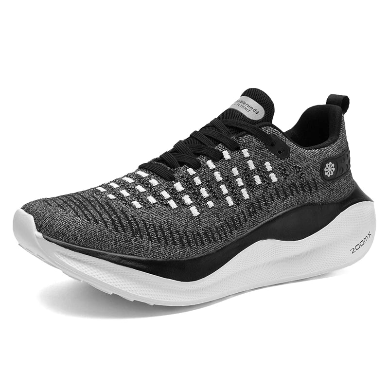 Sneakers Men Mesh Lightwieght Flat Fashion Lace-Up Training Jogging Gym Shoes Trendy Running Shoes for Man