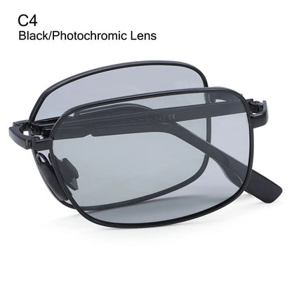 Metal Frame Portable Eyewear Folding Polarized Photochromic Sunglasses Sunglasses for Men Driving Glasses