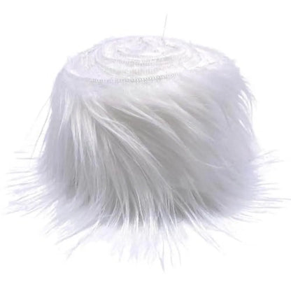1.5M Faux Fur Ribbon Tape DIY Apparel Sewing Fluffy Trim Trimming Fabric Sewing Plush Fur Stripe Home Christmas Decoration
