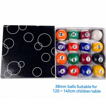 American Billiard Table Balls 16pcs 25mm/32mm/38mm Professional Snooker Accessories Children Game Toy Kids Pool Cue Balls Set