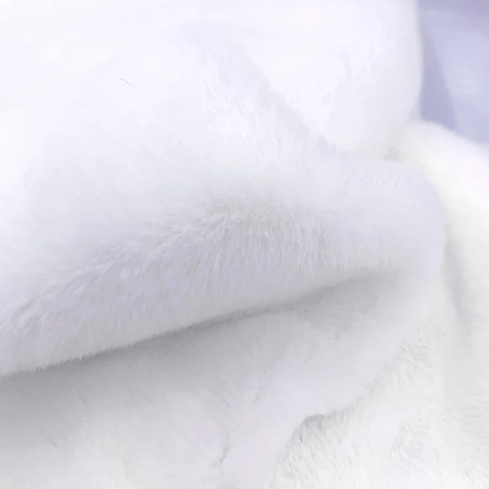 Sewbato 10mm 100% Polyester Faux Fur Fabric 50x50cm Environmentally Friendly Soft Minky Fabric Plush Toy/Clothing Plush Fabric