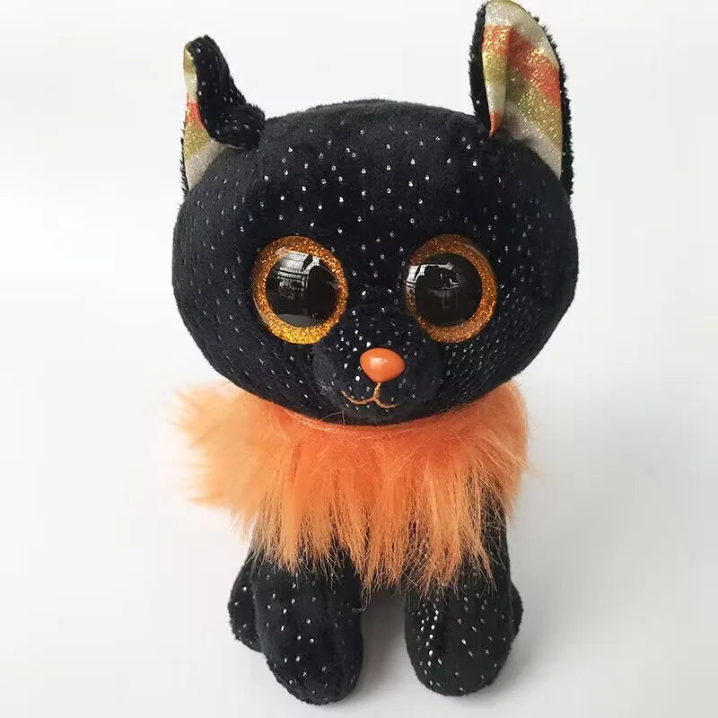 Ty Beanie Animal Stuffed Plush Toy Beastie Cute Halloween Golden Wing Bat Doll Children Birthday Toys Gift 15cm