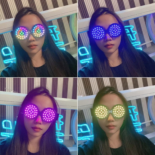 Stylish Colorful LED Glasses Unique Eyewear Accessory for Parties and Gatherings