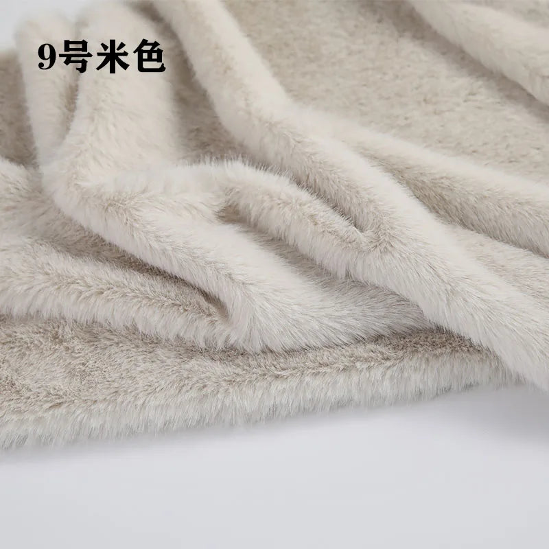 40Colours 2cm Imitation Mink Plush Fur Fabric Doll Manual DIY Counter Scarf Cuddle Doll Faux Fur Fabric 50*50