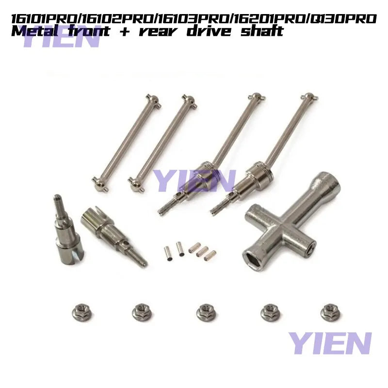RC Cars Parts 16101pro/16102pro/16103pro/16201pro Upgraded Version Brushless Motor, Servo, ESC, Metal Accessories