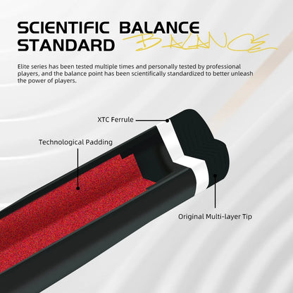 ZOKUE Carbon Fiber Pool Cue  Elite Series With 12.5mm Low Deflection Full Carbon Technology Cue Stick for Billiard Cue Stick Kit