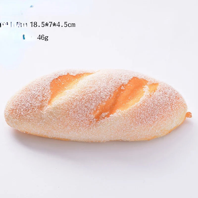 Creative Simulation Bread Toast Donuts  Squeeze Stress Relief Toys Spoof Artificial Bread Simulation Food Desktop Decoration