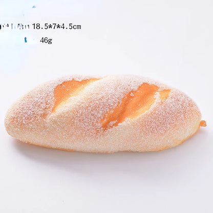 Creative Simulation Bread Toast Donuts  Squeeze Stress Relief Toys Spoof Artificial Bread Simulation Food Desktop Decoration