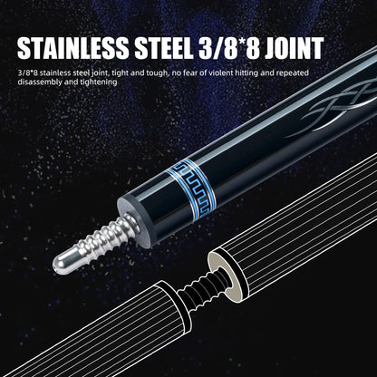 CRICAL Carbon Fiber Pool Cue Stick Billiard Cue Sticks Professional Low Deflection Pool Sticks With 12.5mm Tip and Radial Joint