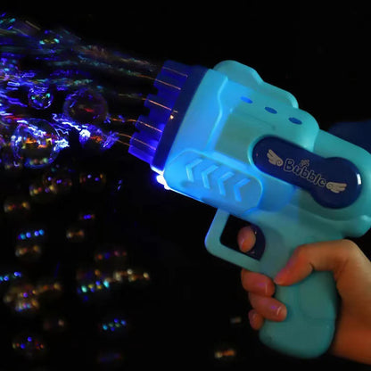 Bubble Gun 29 Holes Electric Automatic Summer Soap Water Bubble Machine 2-In-1 for Children Gift Toys