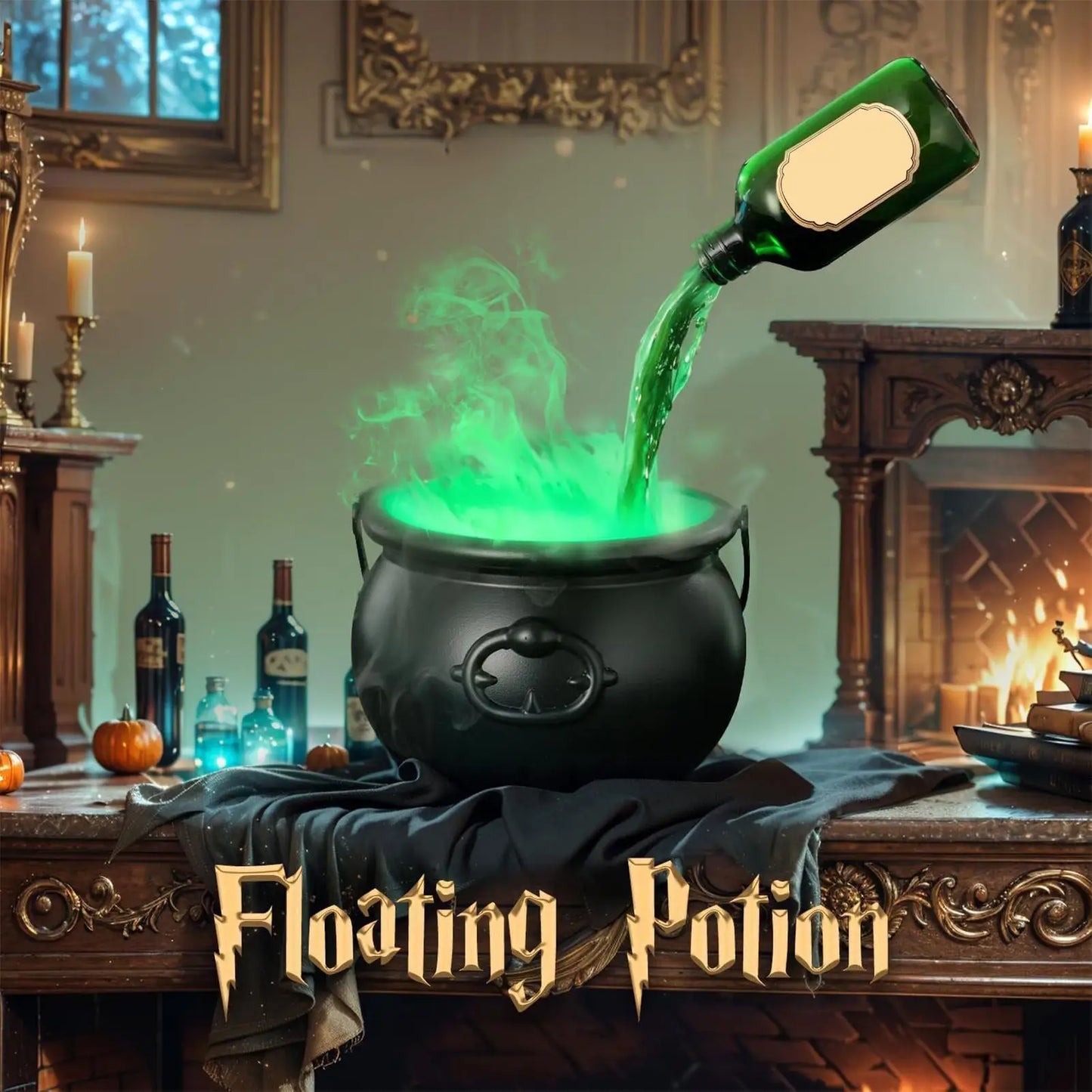 Witches Cauldron Witch Cauldron Diffuser Halloween Decor Bubbling Pot Haunted House Props Spooky Holiday Supplies Party Decor