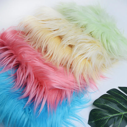 25x45cm 8cm Pile  Faux Fur Fabric for Sewing Make Cotton Doll Hair Diy Handmade Home Decoration Cosplay Fabric for Needlework