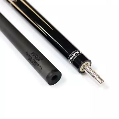 Superior Quality Yfen Handmade 1/2-Pc Carbon Fiber Shaft Maple Wood Butt Billiard Pool Cue 12.5mm Tip With Extension
