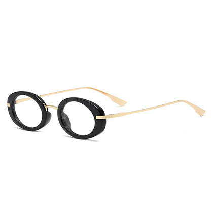 Retro Punk Men Oval Sunglasses Women Fashion Clear Ocean Lens Shades UV400 Men Trending Sun Glasses