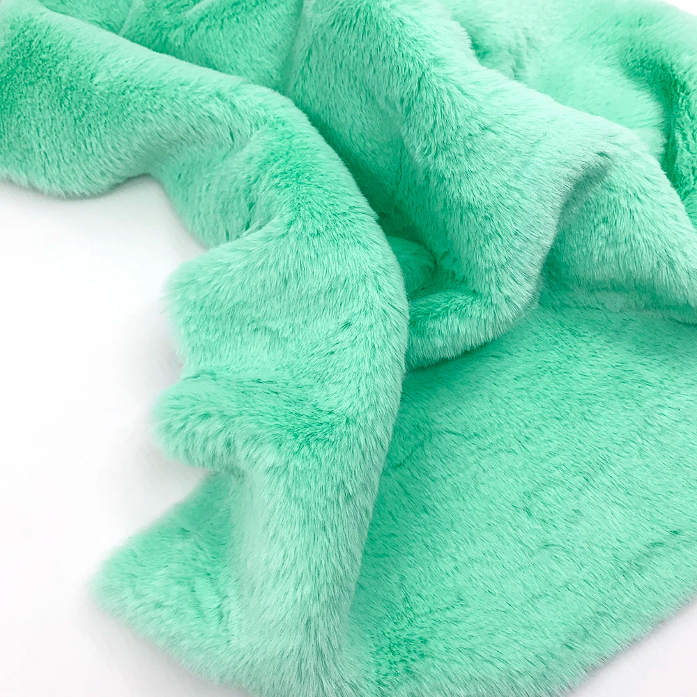 Sewbato 10mm 100% Polyester Faux Fur Fabric 50x50cm Environmentally Friendly Soft Minky Fabric Plush Toy/Clothing Plush Fabric