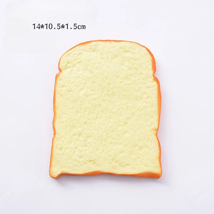 Squishy Food Creative Simulation Bread Toast Donuts Slow Rising Squeeze Stress Relief Toys Spoof Tease People Desktop Decoration