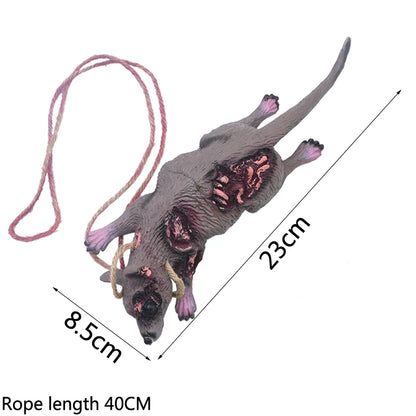 Halloween Realistic Simulation Bat Fake Bloody Mouse Broken Hand Tricky Prop Halloween Party Decoration Haunted House Decor