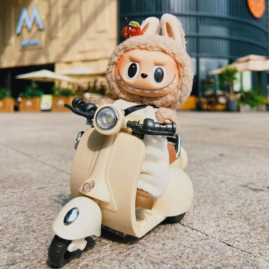 Doll Toy Mini Electric Motorcycle Children's Toy for Labubu Doll Accessories Doll Motor