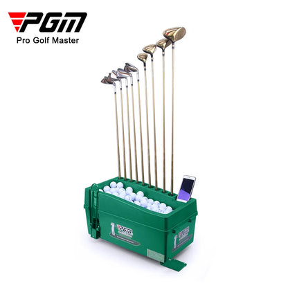 PGM Semi-Automatic Golf Ball Machine Automatic Golf Ball Dispenser Multifunction Golf Clubs Holder Golf Training Service Machine