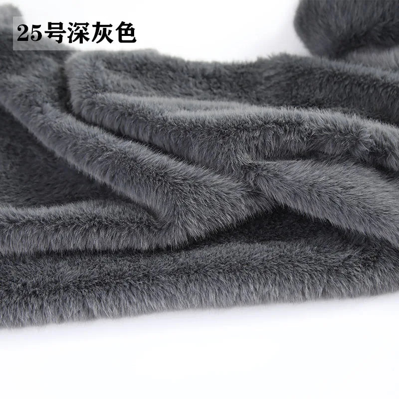 40Colours 2cm Imitation Mink Plush Fur Fabric Doll Manual DIY Counter Scarf Cuddle Doll Faux Fur Fabric 50*50