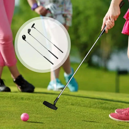 Kids Golf Club Set Stainless Steel Lightweight Golf Putters Detachable Multifunctional Golf Playing Supplies for Boys Girls