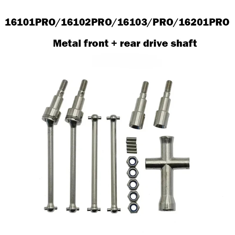 RC Cars Parts 16101pro/16102pro/16103pro/16201pro Upgraded Version Brushless Motor, Servo, ESC, Metal Accessories