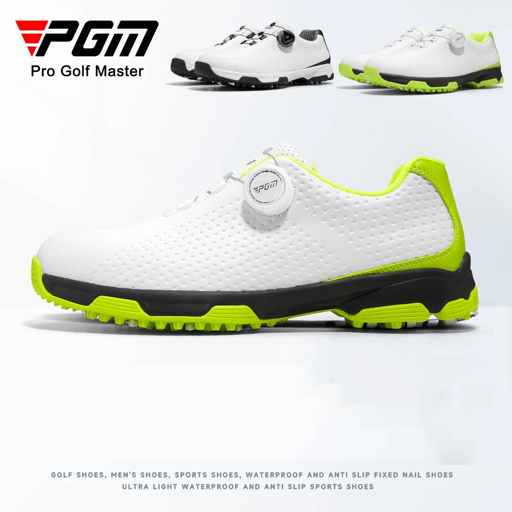PGM Golf Shoes Waterproof Men's Casual Sports Shoes Breathable Training Sneakers for Male XZ095