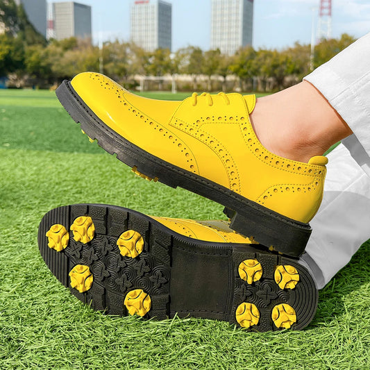 Men Golf Shoes Non Slip Couple Golfers Shoes Comfortable Outdoor Waterproof Sneakers for Golfing