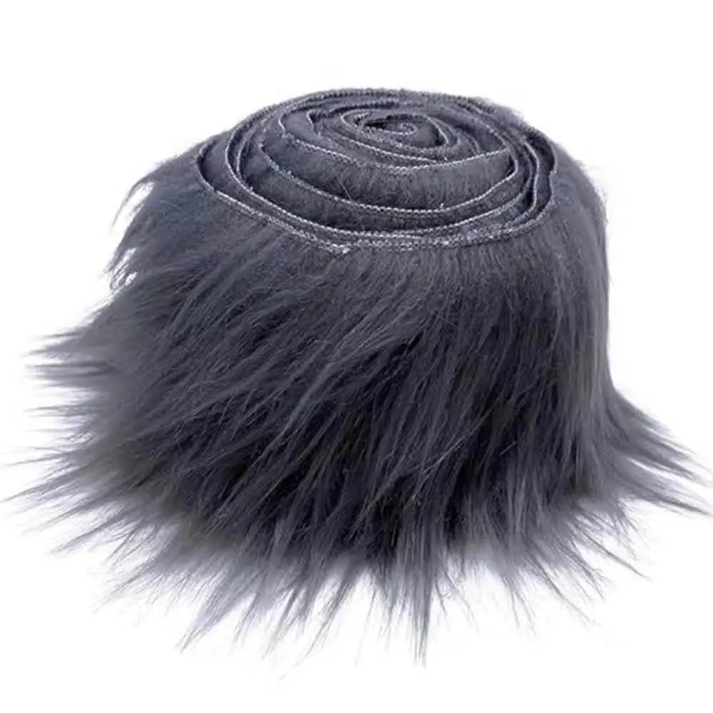 1.5M Faux Fur Ribbon Tape DIY Apparel Sewing Fluffy Trim Trimming Fabric Sewing Plush Fur Stripe Home Christmas Decoration