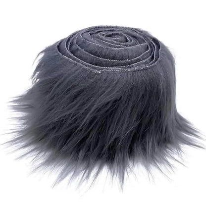 1.5M Faux Fur Ribbon Tape DIY Apparel Sewing Fluffy Trim Trimming Fabric Sewing Plush Fur Stripe Home Christmas Decoration