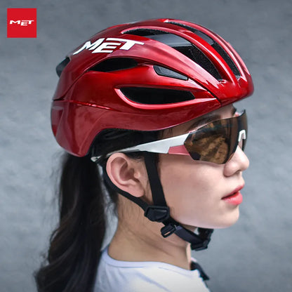 Bike MET Rivale Helmet Ultralight Road Bicycle Helmet Racing Outdoor Sports Mountain Cycling Helmets Women and Men Riding Hats