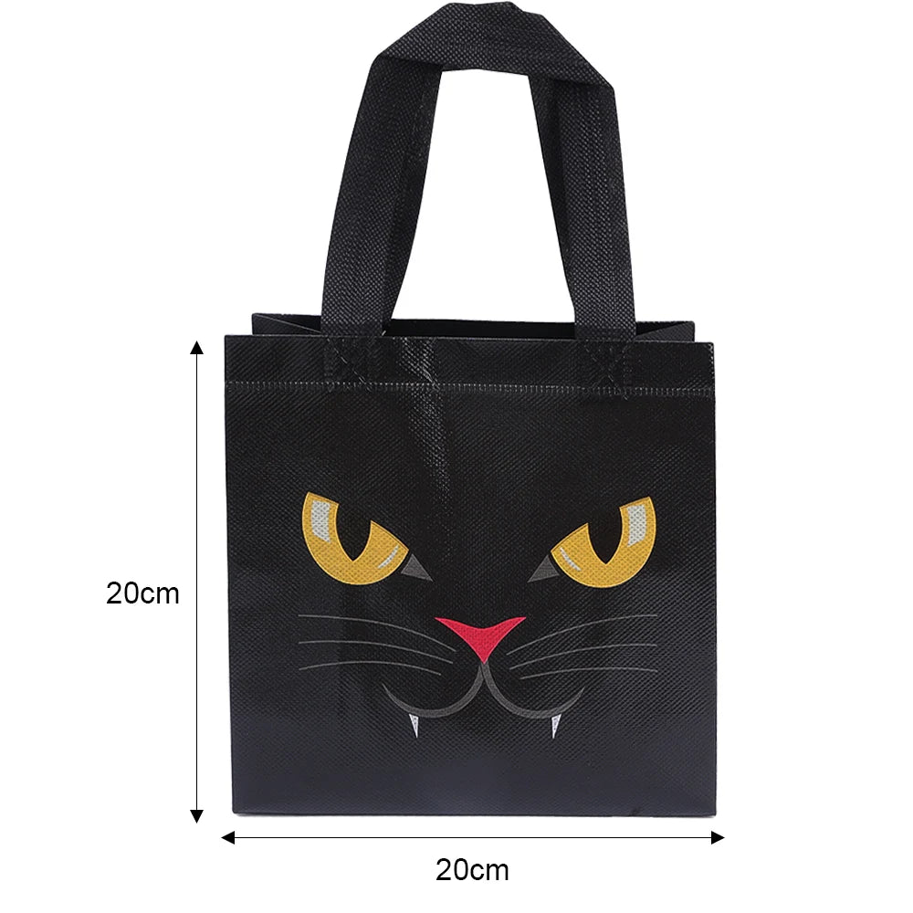 1-20pcs Halloween Non-Woven Treat Bags Pumpkin Ghost Bat Mummy Monster Tote Bag Halloween Party Favor Decor Toys Candy Gift Bags