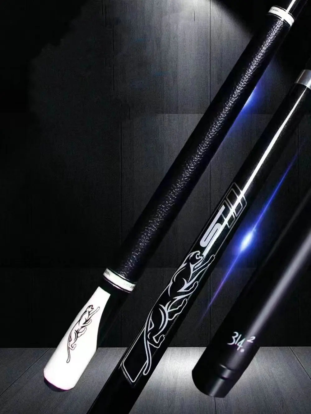 PREOAIDR 58" Universal Black Technological Billiard Pool Cue Stick 10.8/11.8/13mm + Case Holder Set