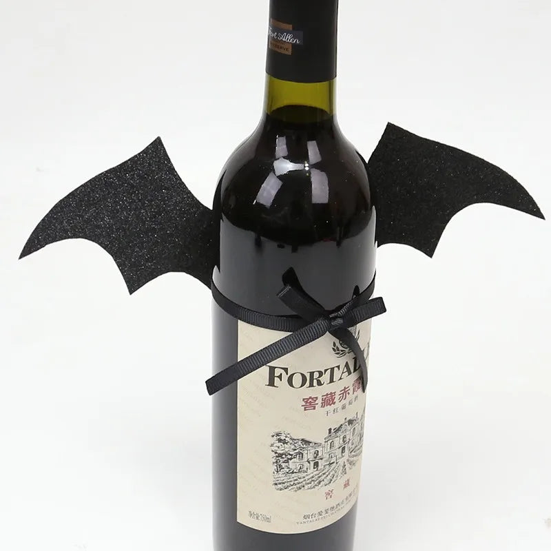 Halloween Mini Witch Hat Bottle Decoration Halloween Party Wine Bottle Hat Happy Halloween Day 2025 Home Dinner Table Supplies