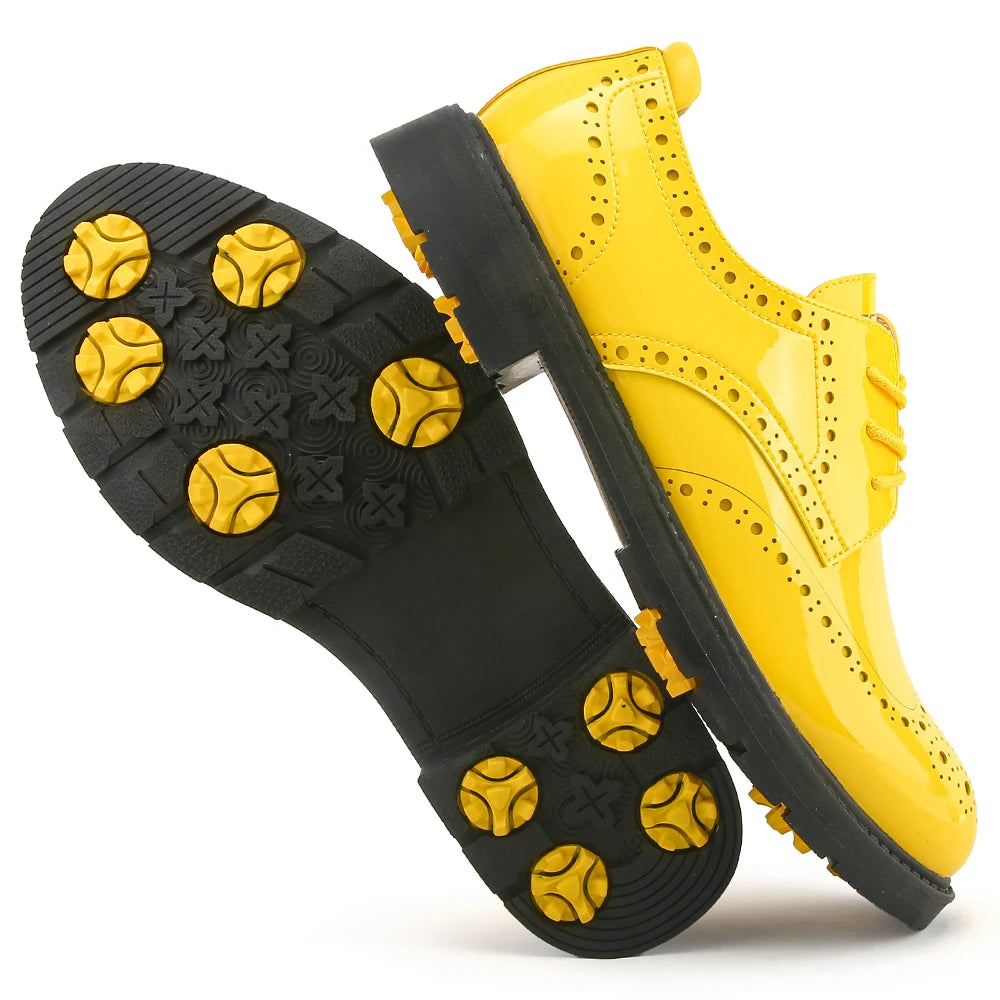 Men Golf Shoes Non Slip Couple Golfers Shoes Comfortable Outdoor Waterproof Sneakers for Golfing