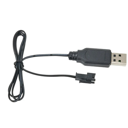Usb Charger Cable for 3.7V Lithium Battery Charger SM-2P Forward RC Car Aircraft Remote Control Toys Parts Accessories