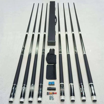 Premium High-End Leadsuper  100% Carbon Fiber Shaft 1/2 Billiard Pool Cue With10 11.5  12.5mm Cue Tip