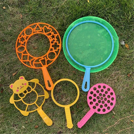 6pcs/Set Jumbo Colorful Bubble Wand Bubble Blower Toy Set for Kids Summer Outdoor Fun 7IN Drop Ship Toys for Kids