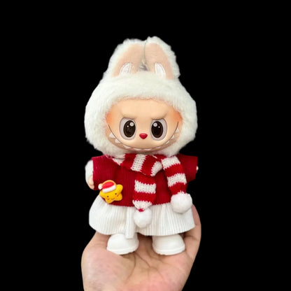 Christmas New Year's Decoration Clothes for Labubu 3.0 V1/V2 Doll Festival Clothing Outfits for Ropa Labubu Doll Accessories